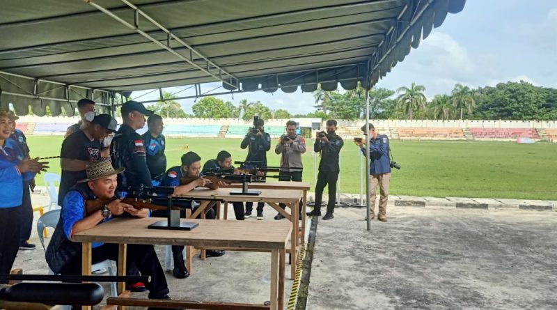 Bupati Malinau Sambut Kunjungan Kapolda Kaltara, Sekaligus Buka Turnamen Menembak Bupati Malinau Cup 2022