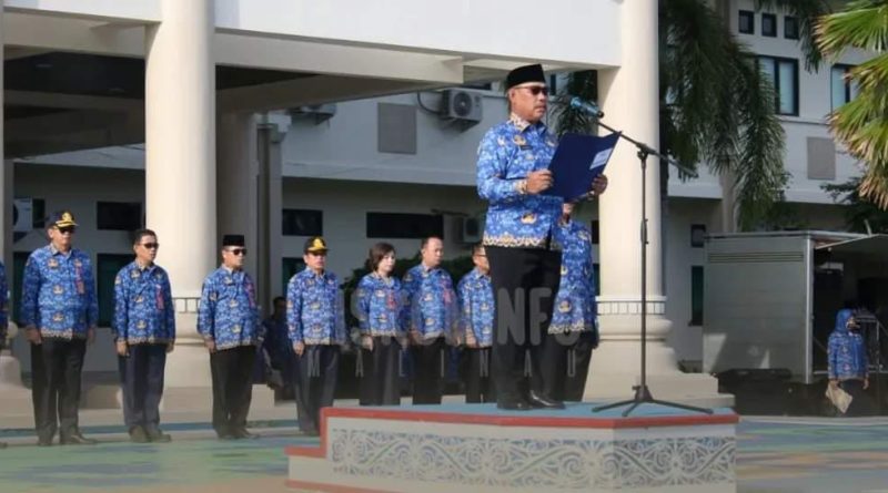 Wabup Jakaria Pimpin Upacara Peringatan HUT Korpri ke- 52 di Lingkungan Pemda Malinau